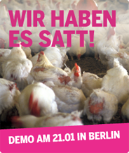 Wir haben es satt - Demo am 21. Januar in Berlin