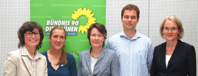 Von links: Ellen Enslin, Kati Mühlmann, Imke Jung-Kroh, Christian Otto und Dr. Antje Grobe
