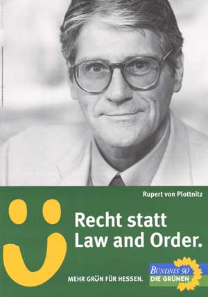 Rupert von Plottnitz, Wahlplakat 1999