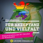 #Sexualerziehung - für Akzeptanz und Vielfalt - Demo am 30. Oktober in Wiesbaden